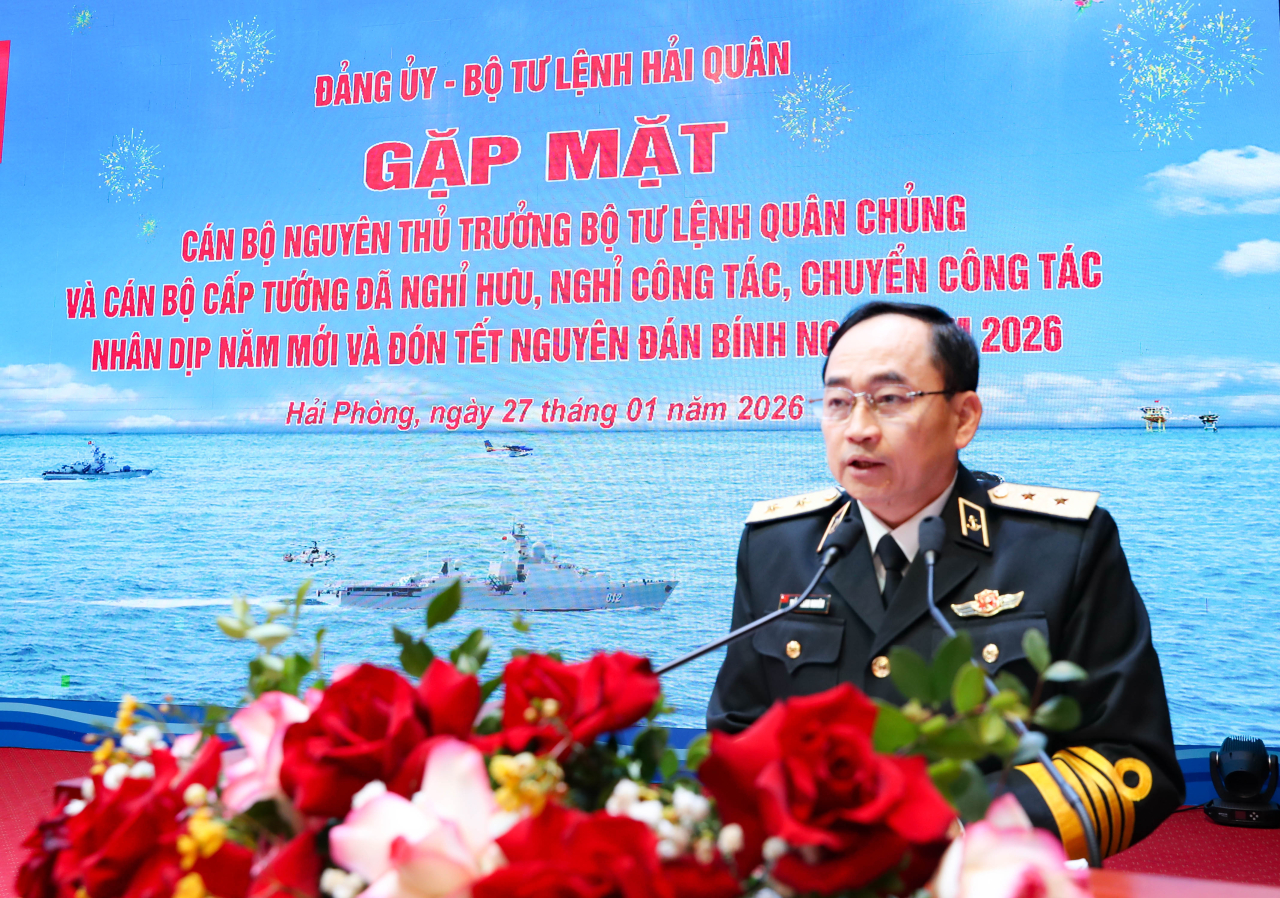 Gặp mặt nguyên thủ trưởng Bộ Tư lệnh Hải quân và cán bộ cấp tướng nghỉ
